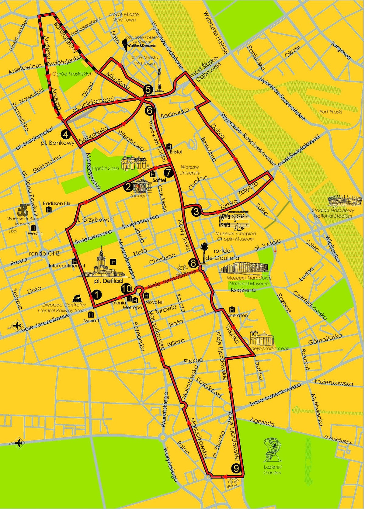 Karta Varšave bus tour 