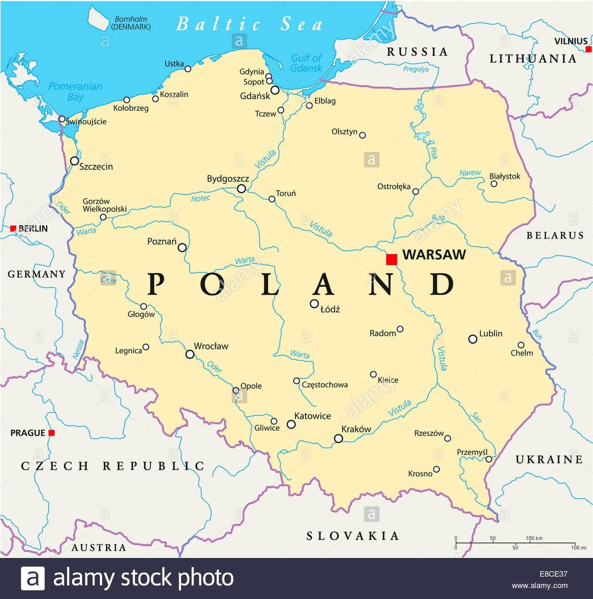 Varšava lokacija na karti svijeta