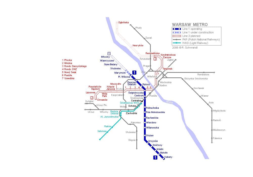 Варшавское metro kartica