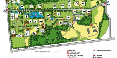 Karta Warsaw zoološkom vrtu 